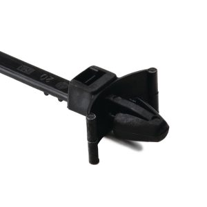 Fixing tie for hole (round), inside serrated, ?1.5-34.0mm, black, 500pcs.