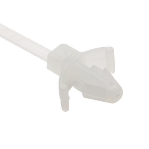 Fixing tie for hole (round), inside serrated, ⌀1.5-22.2mm, natural, 100pcs.