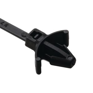 Fixing tie for hole (round), inside serrated, ⌀1.5-22.0mm, black, 1000pcs.