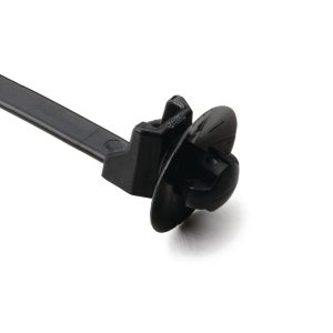 Fixing tie for hole (round), outside serrated, ⌀1.0-35.0mm, black, 500pcs.