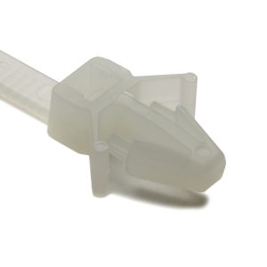 Fixing tie for hole (round), inside serrated, ⌀1.5-45.0mm, natural, 500pcs.