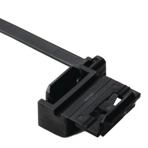 Fixing tie for cable bundles, outside serrated, ?1.6-35.0mm, black, 500pcs.