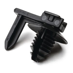 Connector clip for hole (round), black, 500pcs.