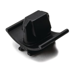Connector clip for hole (oval), black, 500pcs.