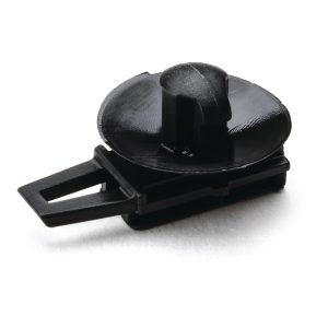 Connector clip for hole (round), black, 5000pcs.
