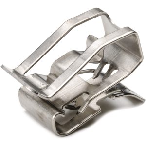 Metal cable clip for edge, T=1.0 - 3.0mm, metal, 100pcs.