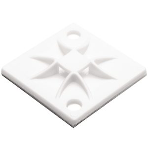 Cable tie mount for adhesive use, Wmax=5.1mm, ?4.1 mm, natural, 100pcs.