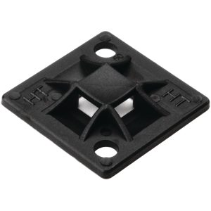Cable tie mount for screw fixation, Wmax=5.1mm, ?4.1 mm, M4 Screw, black, 100pcs.
