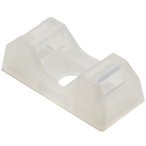 Cable tie mount for screw fixation, Wmax=5.0mm, ⌀4.5 mm, M4 Screw, natural, 100pcs.