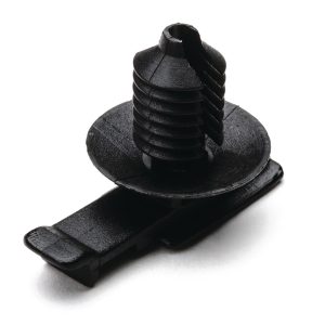 Connector clip for hole (round), black, 500pcs.