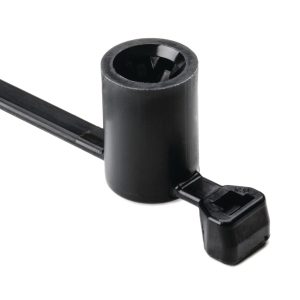 Fixing tie for stud, inside serrated, ⌀4.0-35.0mm, black, 500pcs.