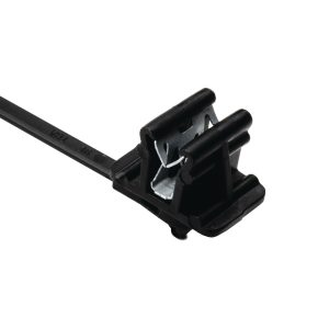 Fixing tie for edge, inside serrated, ?1.5-32.0mm, black, 500pcs.