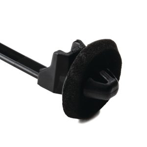 Fixing tie for hole (round), outside serrated, ⌀1.5-30.0mm, black, 3500pcs.