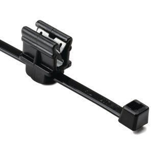 Fixing tie for edge, inside serrated, ⌀5.0-50.0mm, black, 500pcs.