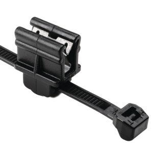 Fixing tie for edge, outside serrated, ⌀1.5-31.0mm, black, 500pc.