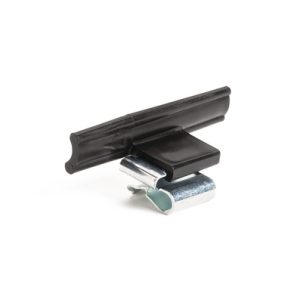 Bundling clip for edge, L=36.3mm, SO=6.0mm, black, 3000pcs.