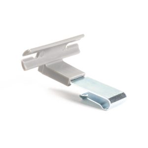 Bundling clip, L=36.2mm, SO=6.6mm, grey, 3000pcs.