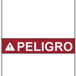 Solar label, pre-printed, red, 127.0x69.85mm, 250pcs.