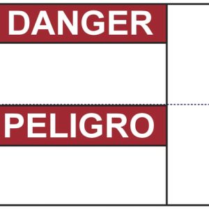Label, weather resistant/chemical resistance, red, thermal transfer print, 88.9x127.0mm, 250pcs.