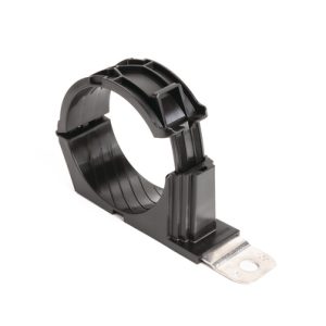 P-clamp short, Dmin=63.0mm, Dmax=80.0mm, ⌀12.95 mm, 180⌀, black, 90pcs.
