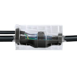 Cast resin joint, Parallel P, 4 x 35mm? to 4 x 185mm?, L=360mm, 2800 ml, Polyurethane resin (PUR) black