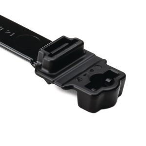 Fixing tie for stud, inside serrated, ⌀9.5-82.5mm, black, 300pcs.
