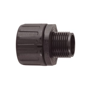 Fitting, nom?54mm, 1-1/2 ", black, 2pcs.