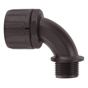 Fitting, nom?42mm, 1-1/4 ", black, 2pcs.