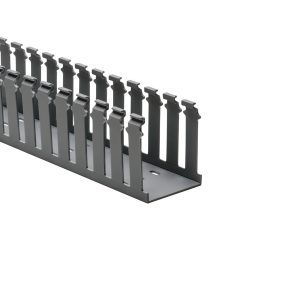 Wiring duct, 63.5x77.9mm, L=1.83m, grey, 9.14m