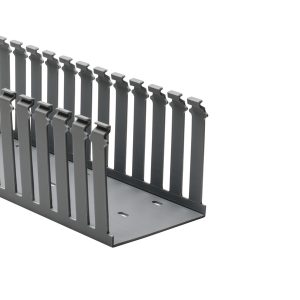 Wiring duct, 76.2x77.9mm, L=1.83m, grey, 9.14m