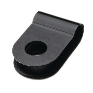 P-clamp closed, Dmax=3.2mm, ⌀4.2 mm, black, 100pcs.