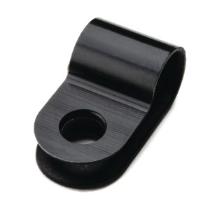 P-clamp closed, Dmax=6.5mm, ⌀4.2 mm, black, 100pcs.