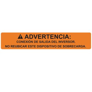 Solar label, pre-printed, orange, 19.05x104.6mm, 50pcs.