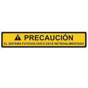 Solar label, pre-printed, yellow, 19.05x104.6mm, 50pcs.