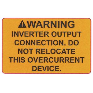 Solar label, pre-printed, orange, 31.75x50.8mm, 50pcs.