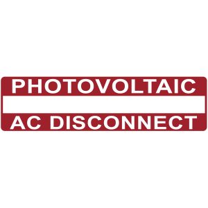 Solar label, pre-printed, red, 25.4x92.25mm, 50pcs.