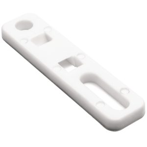 Cable tie mount for screw fixation, Wmax=5.0mm, ?5.0 x 19.0 mm, #10 (M5) Screw, white, 100pcs.