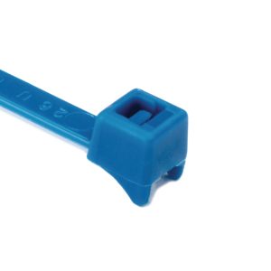 Cable tie inside serrated, 203.2x4.7mm, ?1.5-45.0mm, blue, 1000pcs.