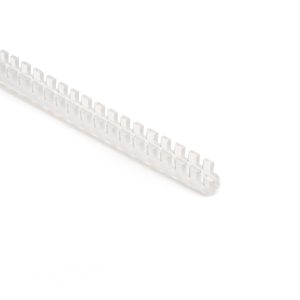 Grommet strip, T=1.3 - 2.1mm, W=4.6mm, W2=2.4mm, H=4.3mm, H2=2.7mm, -30 ?C to +80 ?C, natural, 25m