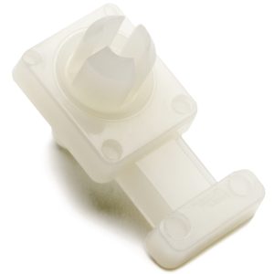 Cable tie mount, Wmax=4.8mm, ?6.4 mm, natural, 100pcs.
