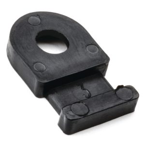 Cable tie mount for screw fixation, Wmax=4.6mm, ⌀4.9 mm, M4 Screw, black, 1000pcs.