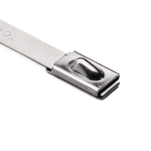 Stainless steel cable tie, ball bearing lock, 521.0x7.9mm, ?12.0-152.0mm, metal, 50pcs.