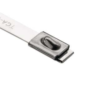 Stainless steel cable tie, ball bearing lock, 685.0x7.9mm, ?12.0-203.0mm, metal, 50pcs.