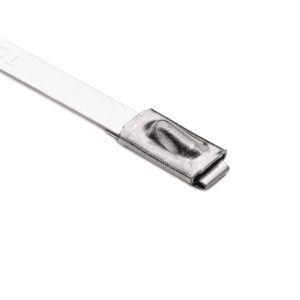 Stainless steel cable tie, ball bearing lock, 838x7.9mm, ?17.0-254mm, metal, 50pcs.