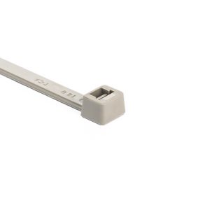 Cable tie inside serrated, 387.0x7.6mm, ⌀5.0-105.0mm, grey, 1000pcs.