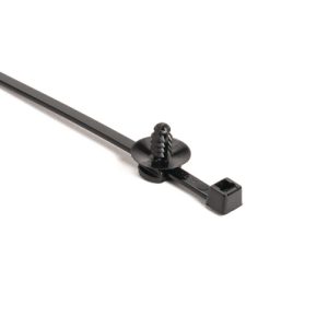Fixing tie for hole (round), ⌀34.0mm, black, 500pcs.