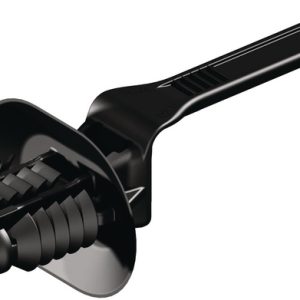 Fixing tie for hole (oval), outside serrated, ⌀1.8-50.0mm, black, 1000pcs.