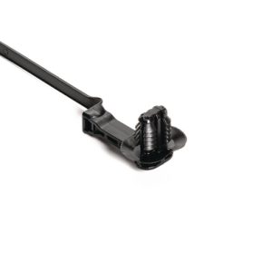 Fixing tie for hole (oval), black, 500pcs.