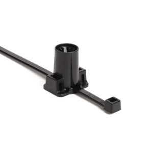 Fixing tie for stud, inside serrated, ⌀4.0-50.0mm, black, 2000pc.