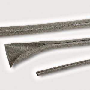 Woven sleeving, nom?12mm, ?6.0-12.0mm, -20 ?C to +85 ?C, silver, 50m
